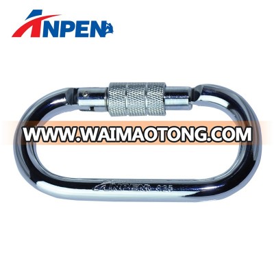 O Shape Semi-automatic Alloy Steel Carabiner,Safety Hook for fire fighting